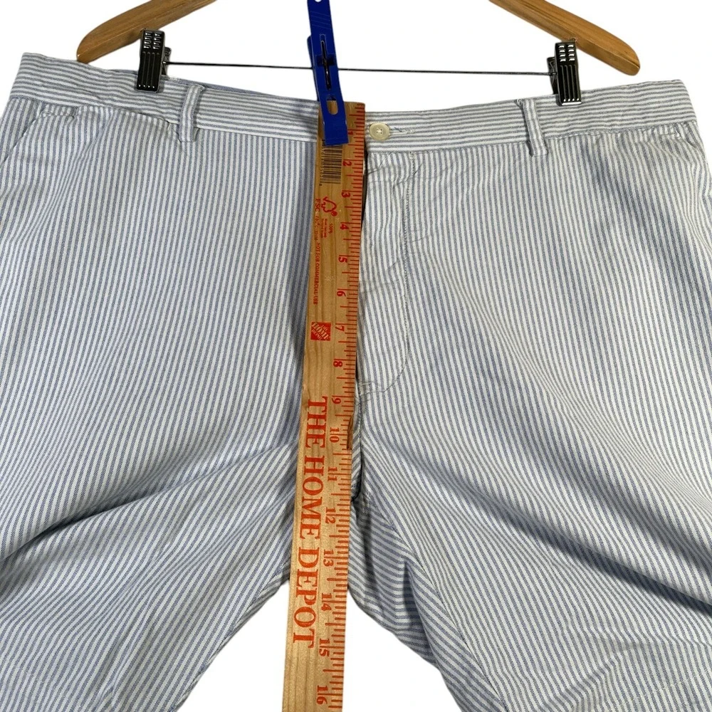 Polo Ralph‎ Lauren Shorts Mens 40 Blue White Striped Classic Fit Preppy Coastal